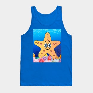 Colorful Funny Fish With Googly Eyes Tank Top